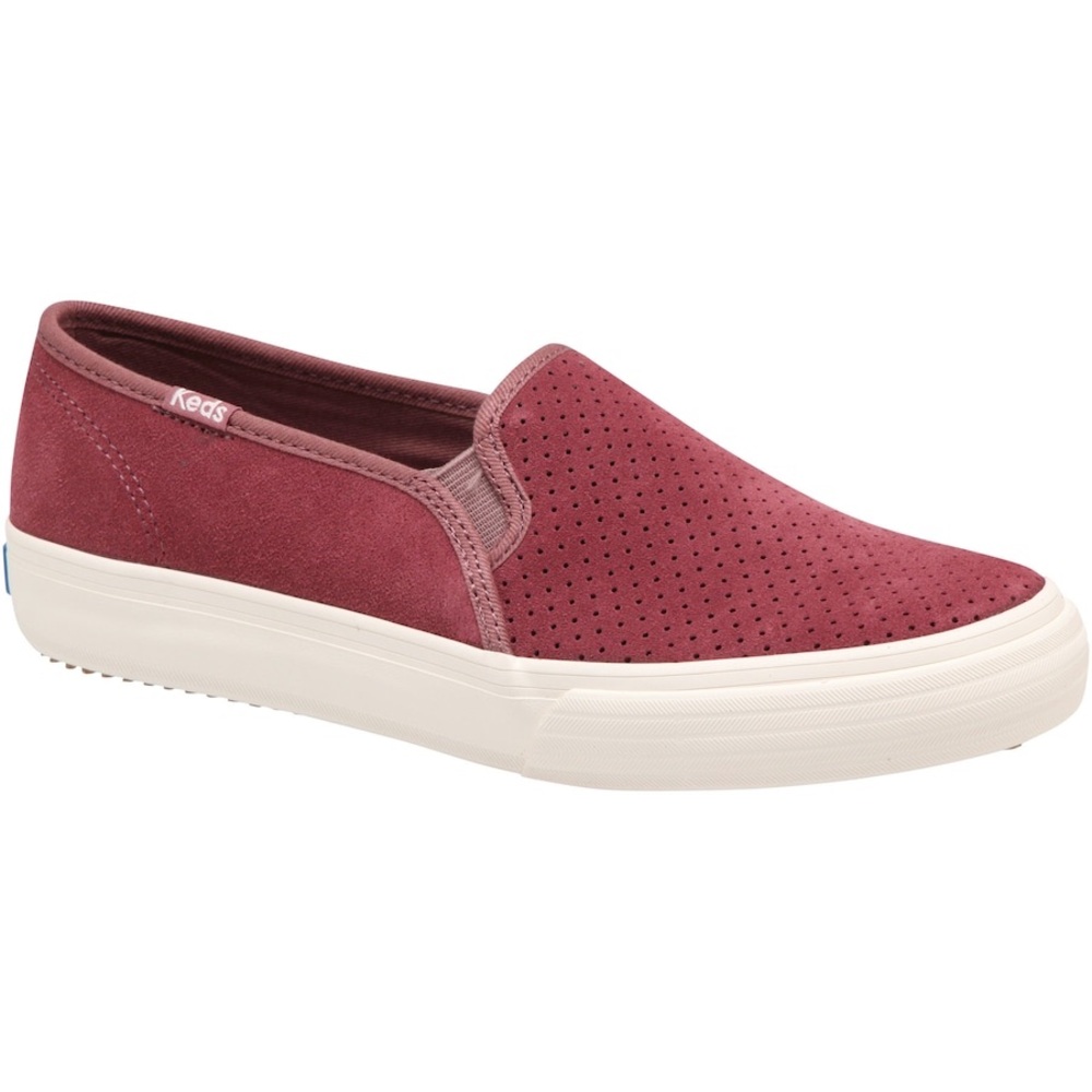 Keds Women's Double Decker Slip-On Sneakers - Maroon size 8.5